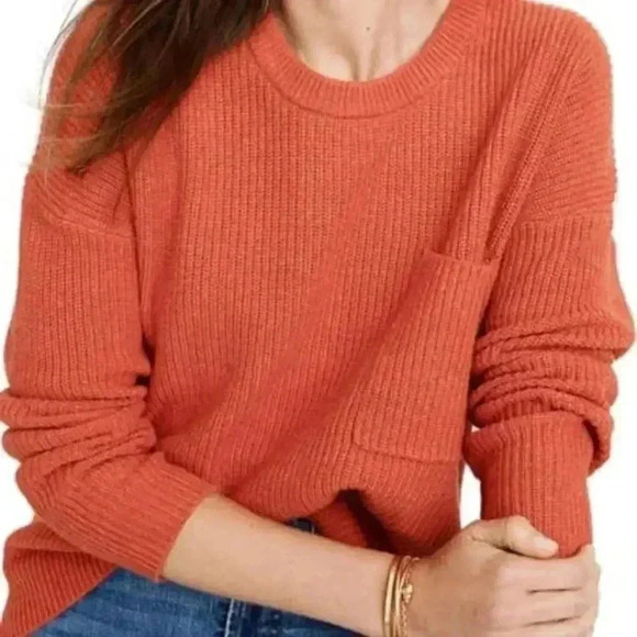Madewell Thompson Pocket Pullover Sweater - Picture 1 of 8